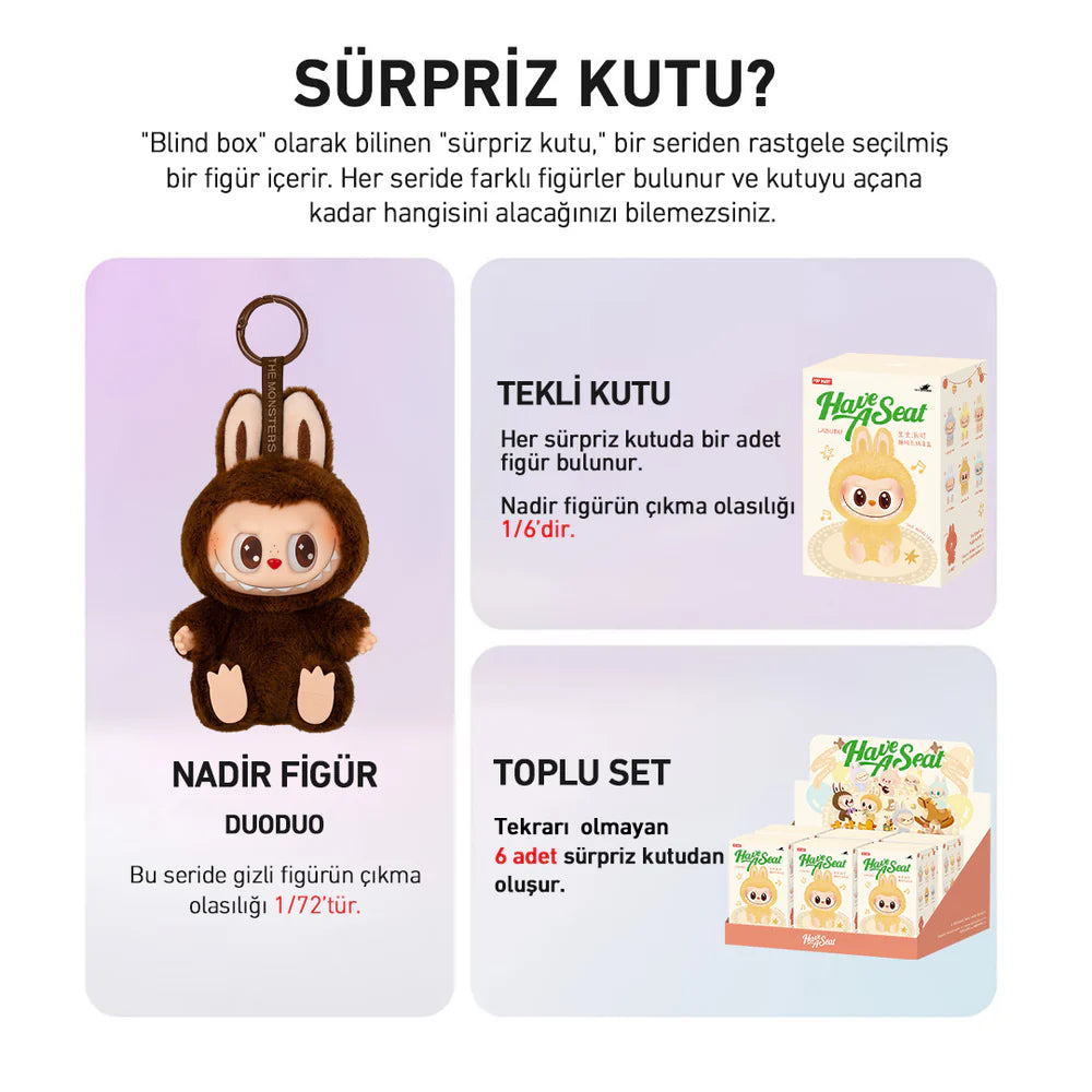 LABUBU THE MONSTERS HAVE A SEAT SÜRPRİZ KUTU SERİSİ